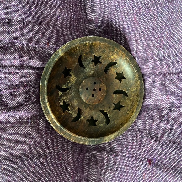 Carved Soapstone Incense Burner - Picture 3 of 5